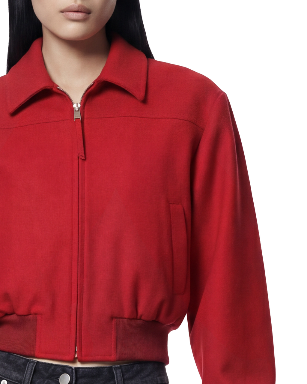 Red Bomber Jacket