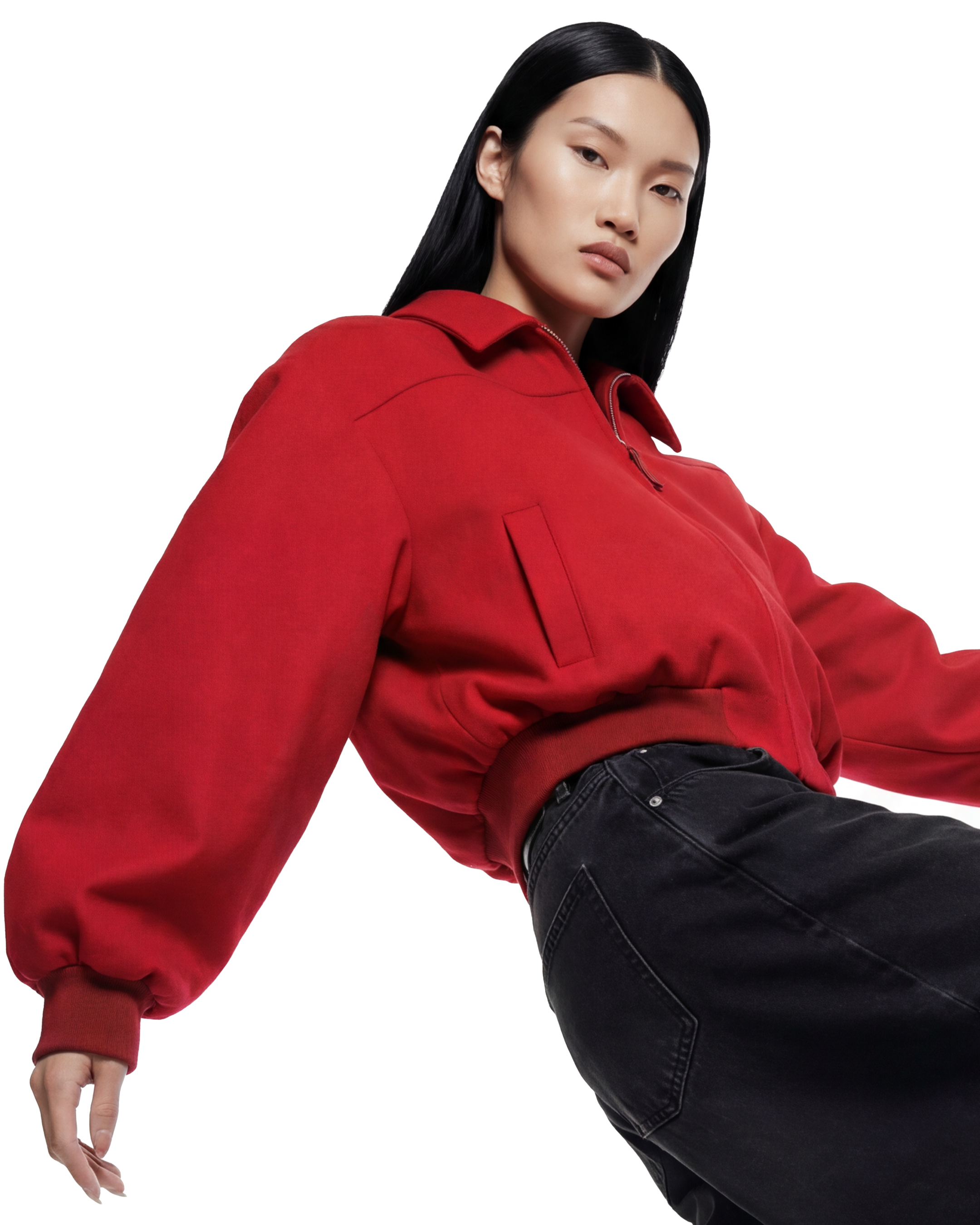 Red Bomber Jacket